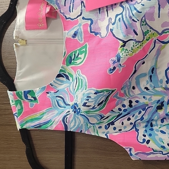 Lilly Pulitzer Mila Shift Dress Pink Tropics In The Groove Engineered-Si… - Picture 13 of 17